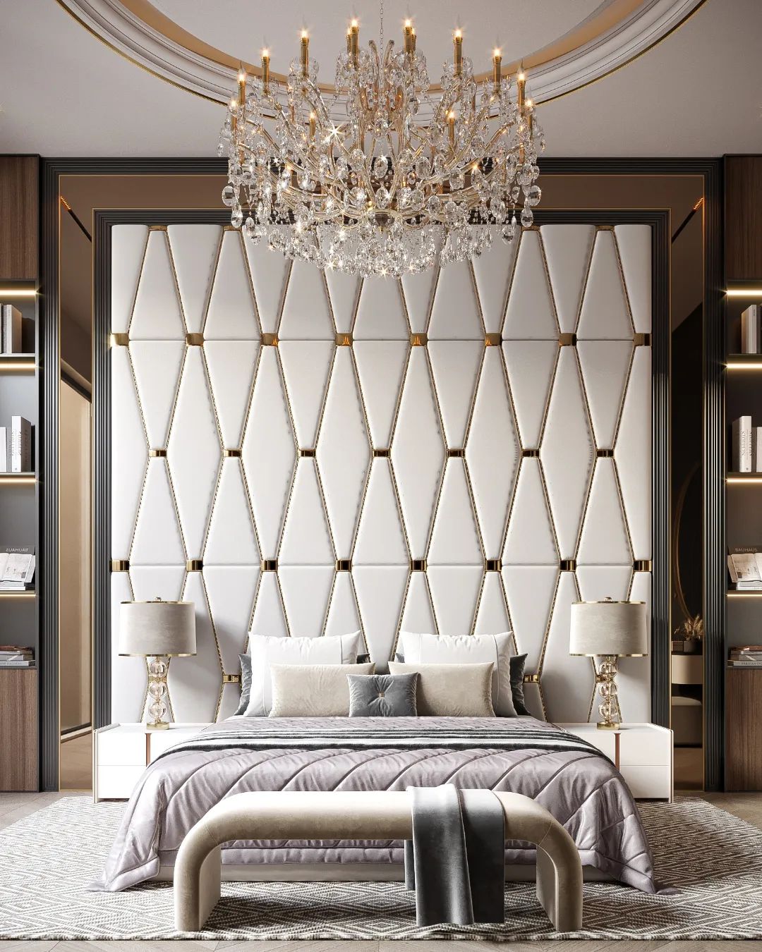 Check out this amazing collection of bedrooms #bedroomdesign #bed #beige #brown (5)