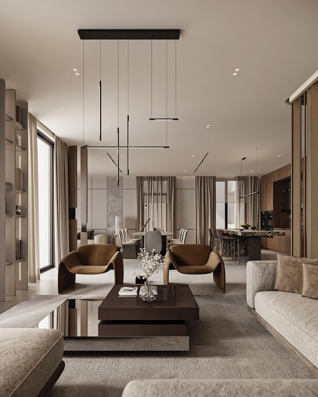 Dubai project Living room Year- 2024#interiordesign #renderlovers #rendering #livingroomdesign (2)